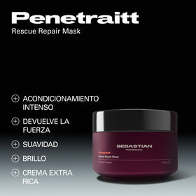 Sebastian Mascarilla Sebastian Professional Penetraitt Mascarilla 500ml Roberta Beauty Club Tienda Online Productos de Peluqueria