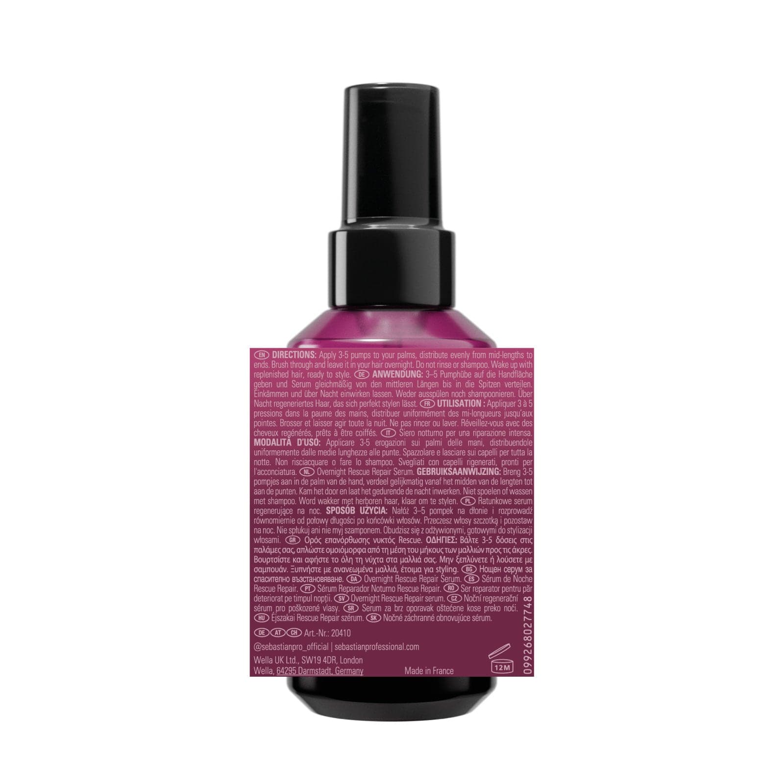 Sebastian Sérum Sebastian Professional Penetraitt Sérum 100ml Roberta Beauty Club Tienda Online Productos de Peluqueria