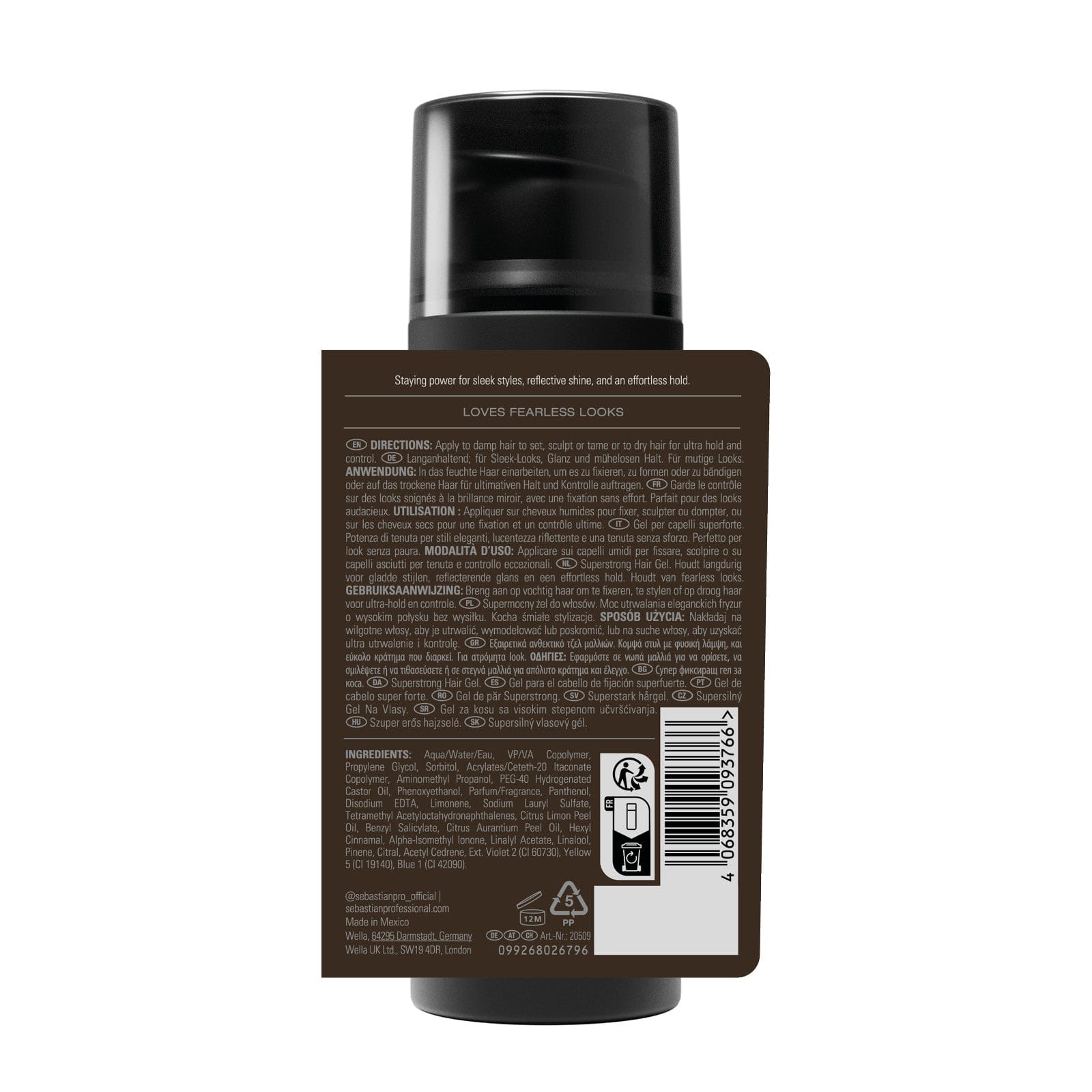 Sebastian Styling Sebastian Professional Liquid Steel Gel 140ml Roberta Beauty Club Tienda Online Productos de Peluqueria
