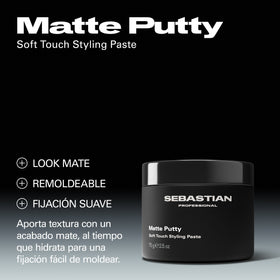 Sebastian Styling Sebastian Professional Matte Putty Pasta de Peinado 75g Roberta Beauty Club Tienda Online Productos de Peluqueria