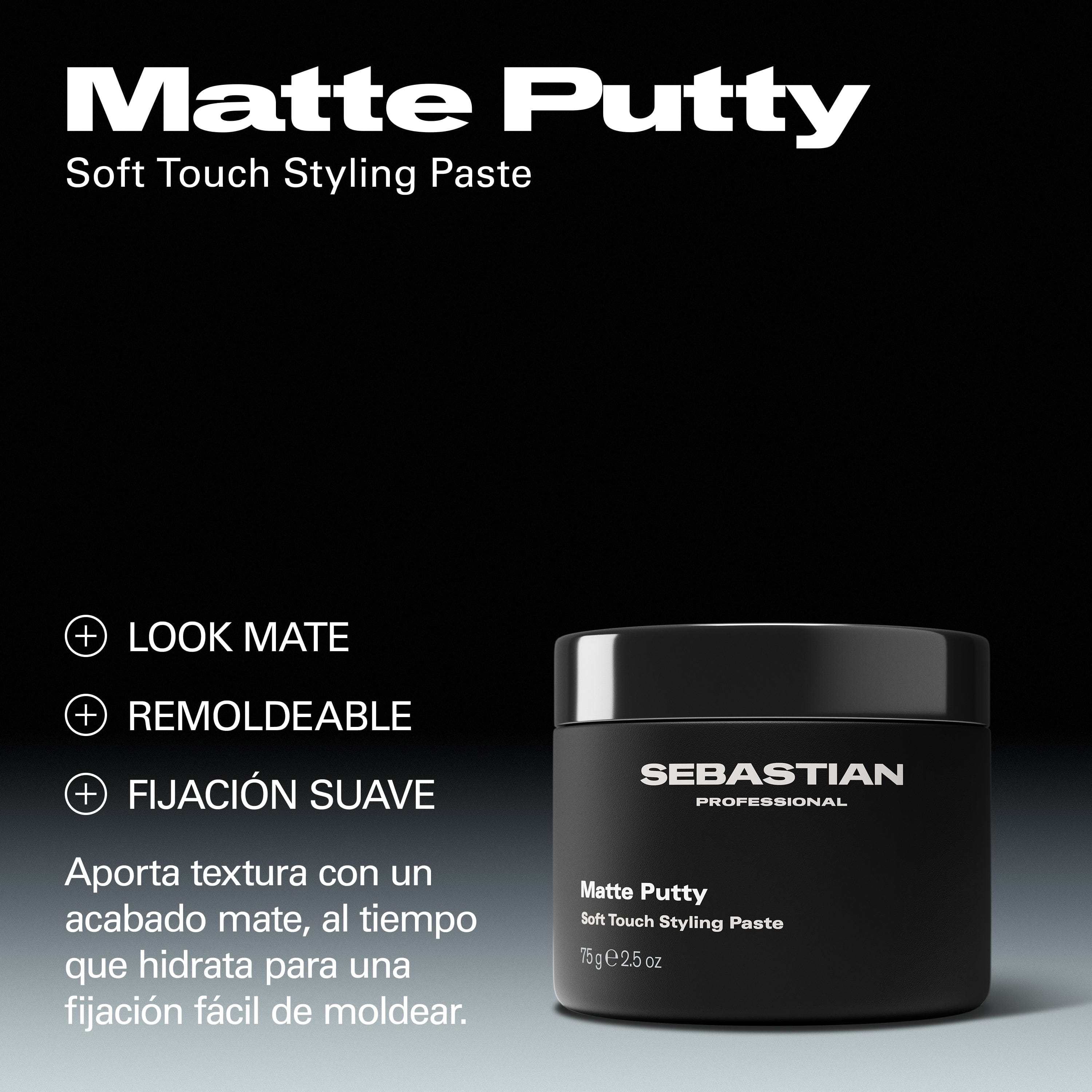 Sebastian Styling Sebastian Professional Matte Putty Pasta de Peinado 75g Roberta Beauty Club Tienda Online Productos de Peluqueria
