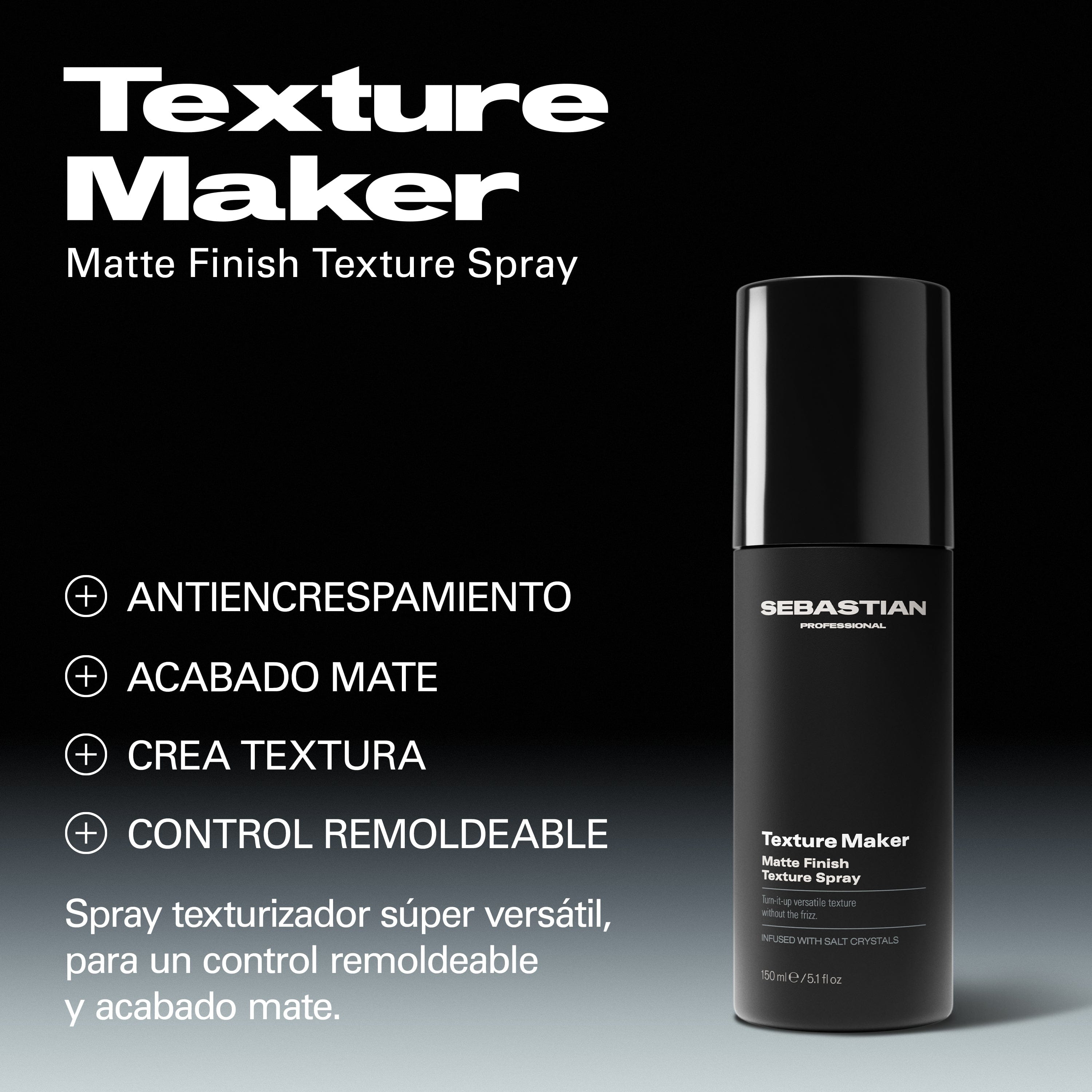 Sebastian Styling Sebastian Professional Texture Maker Spray 150ml Roberta Beauty Club Tienda Online Productos de Peluqueria