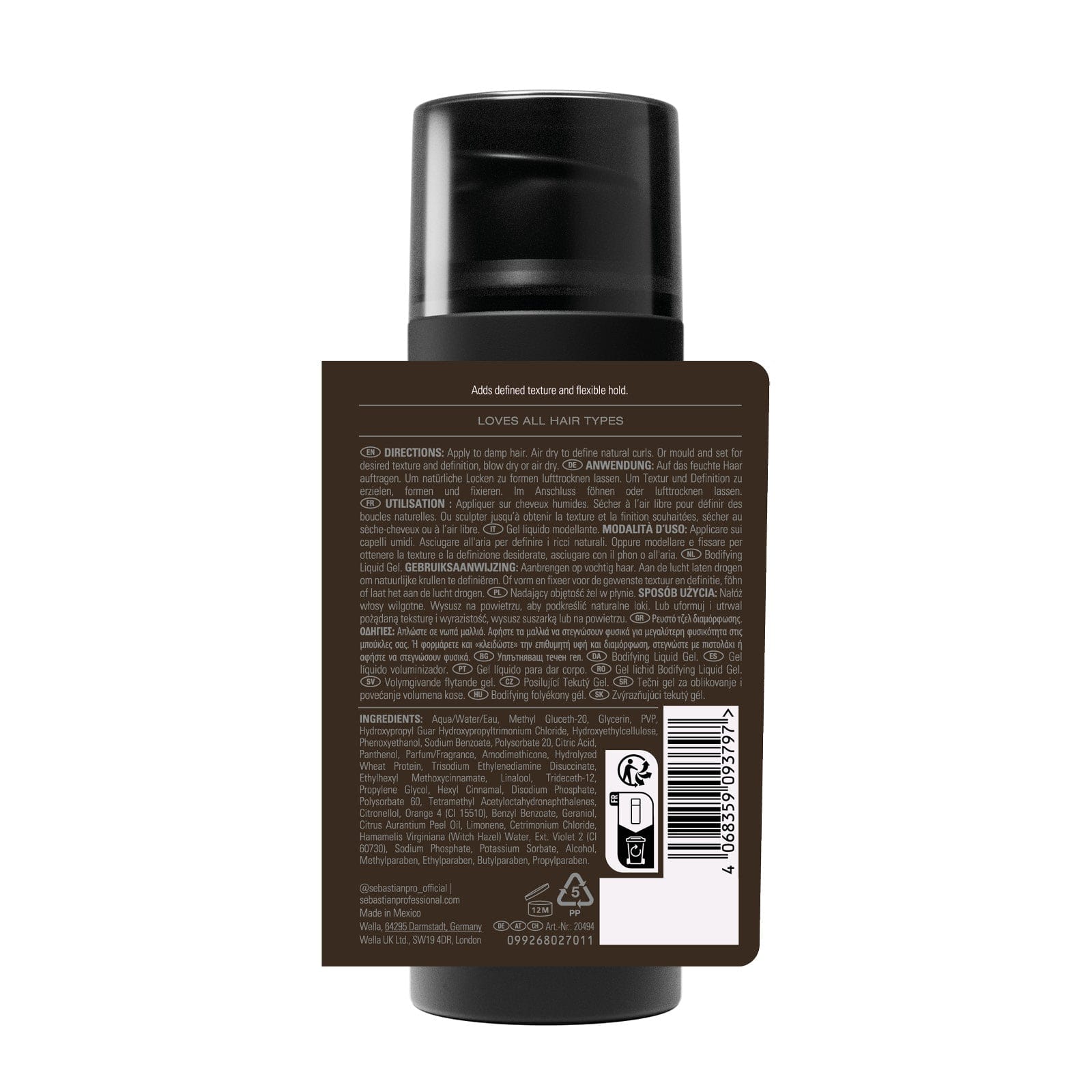 Sebastian Styling Sebastian Professional Texturizer Gel 145ml Roberta Beauty Club Tienda Online Productos de Peluqueria