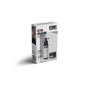 Kit de viagem STMNT Nomad Barber, Shampoo 80ml + Argila Seca 30ml