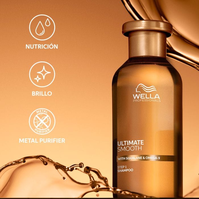 Wella Champú Wella Champú ULTIMATE SMOOTH antiencrespamiento 250 ml Roberta Beauty Club Tienda Online Productos de Peluqueria