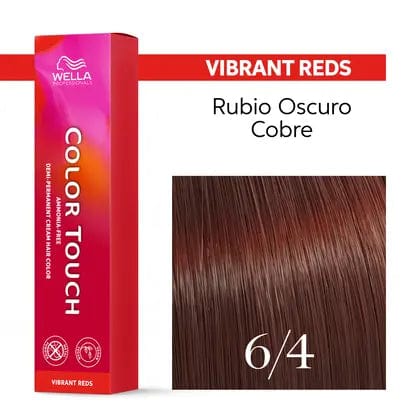 Wella Tinte Color Touch 6/4 Rubio Oscuro Cobrizo -60ML Roberta Beauty Club Tienda Online Productos de Peluqueria