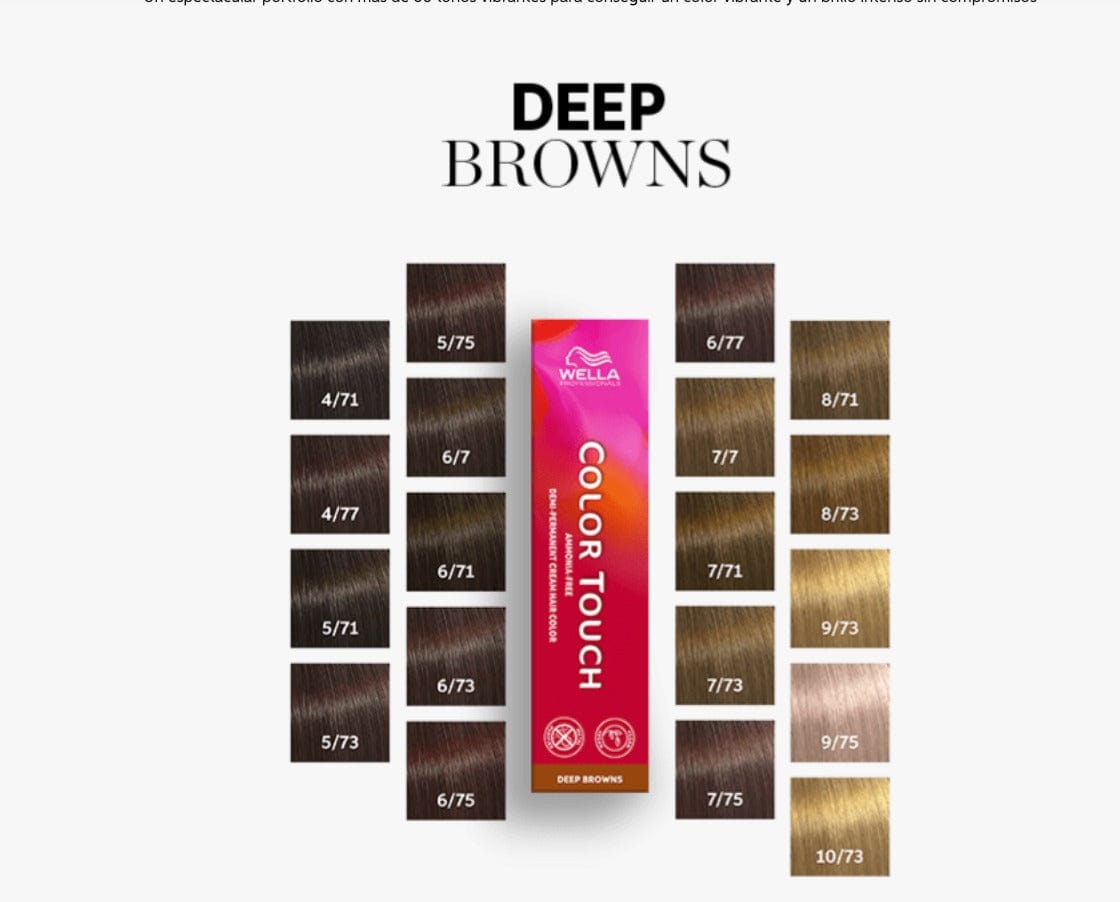 Wella Tinte Color Touch 6/77 Rubio Oscuro Marrón Intenso-60ML Roberta Beauty Club Tienda Online Productos de Peluqueria