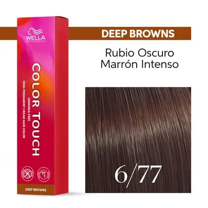 Wella Tinte Color Touch 6/77 Rubio Oscuro Marrón Intenso-60ML Roberta Beauty Club Tienda Online Productos de Peluqueria