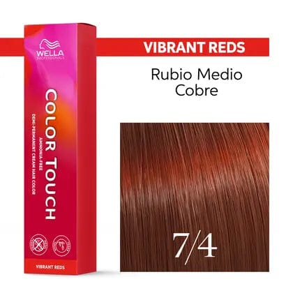 Wella Tinte Color Touch 7/4 Rubio Medio Cobrizo -60ML Roberta Beauty Club Tienda Online Productos de Peluqueria