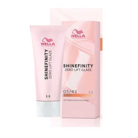 Shinefinity Wella 05/43 Castanho Claro Cobre Dourado -60ML