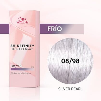 Wella Tinte Shinefinity Wella 08/98 Rubio Claro Ceniza Perla -60ML Roberta Beauty Club Tienda Online Productos de Peluqueria