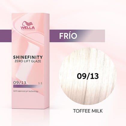 Wella Tinte Shinefinity Wella 09/13 Rubio Muy Claro Ceniza Dorado -60ML Roberta Beauty Club Tienda Online Productos de Peluqueria