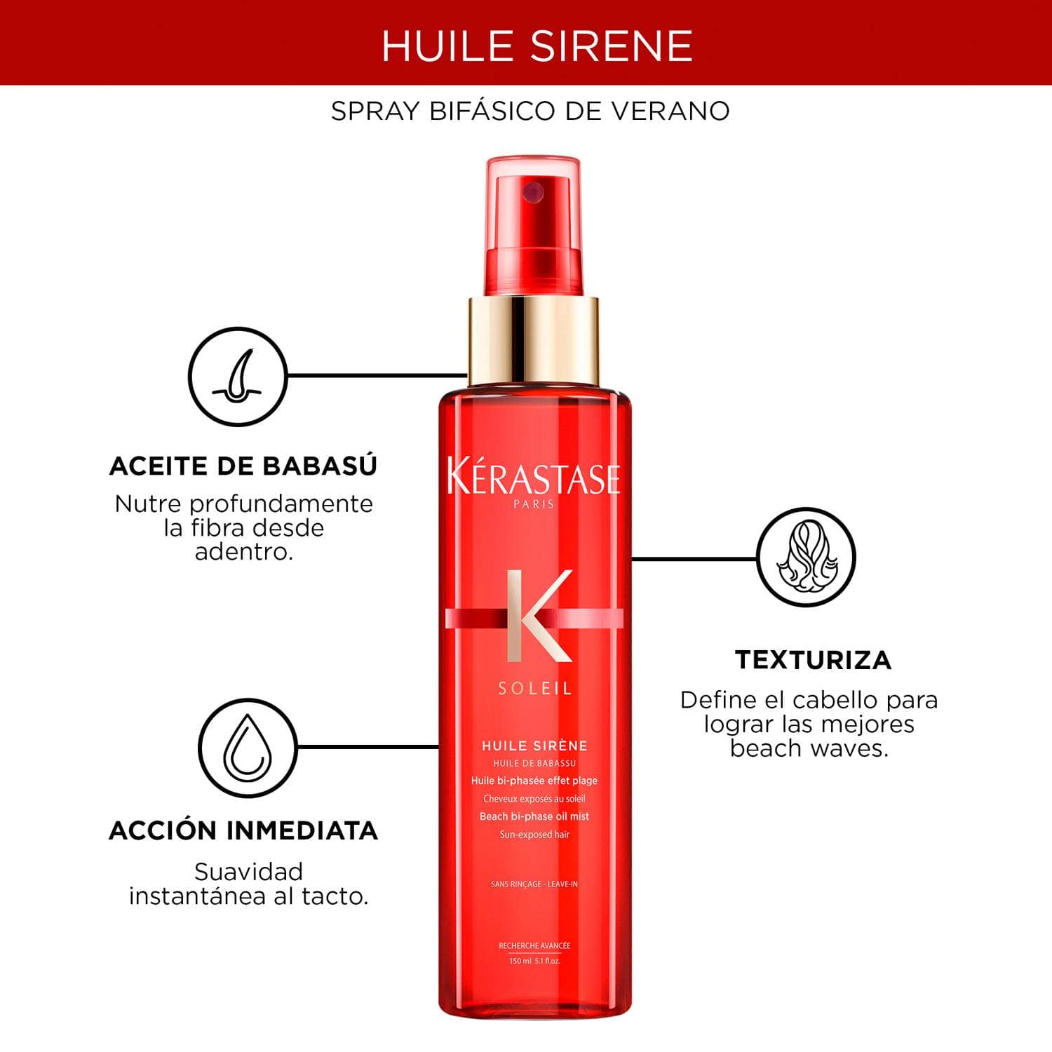 KÉRASTASE Aceite Capilar SOLEIL Huille Sirene Spray Aceite 150 Ml Roberta Beauty Club