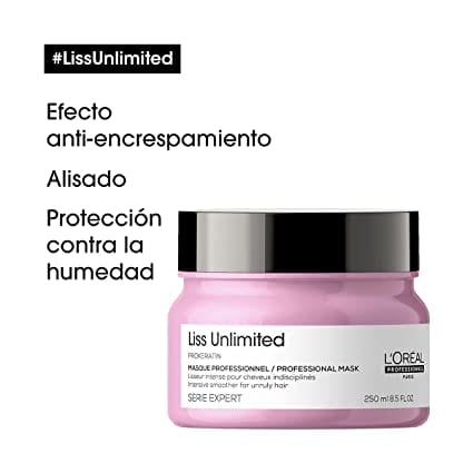 L'Oréal Professionnel Hair Care Mascarilla Liss Unlimited 250 ml Roberta Beauty Club