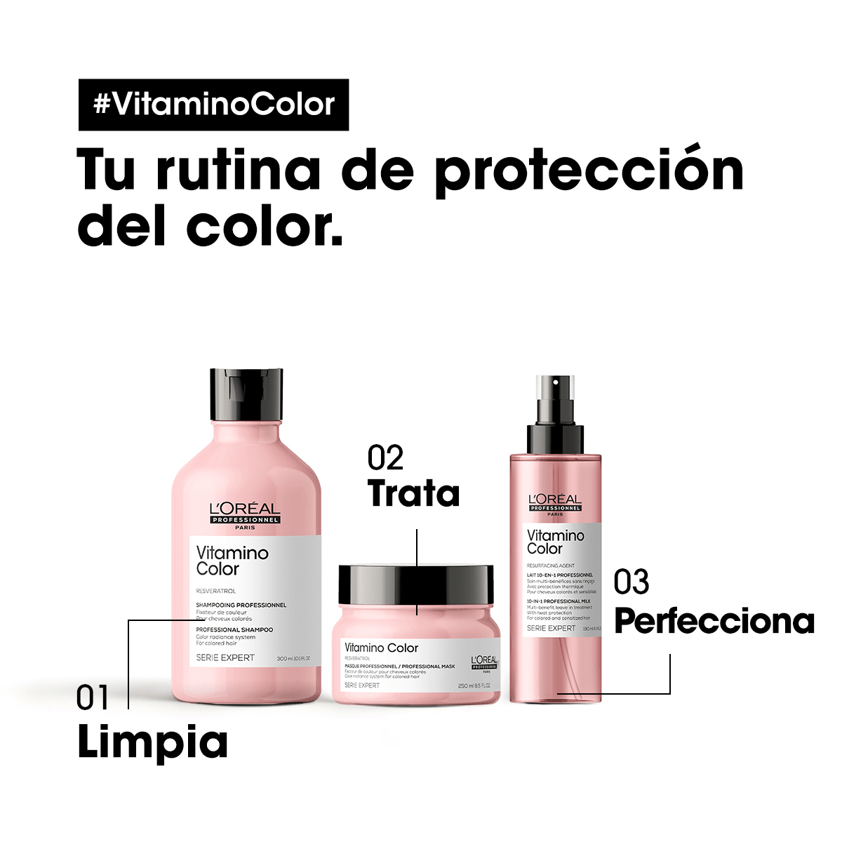 L'Oréal Professionnel Hair Care Mascarilla Vitamino Color 250ml Roberta Beauty Club