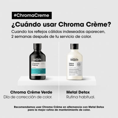 L'Oréal Professionnel Shampoo Champú Chroma Creme Verde 300ml Roberta Beauty Club