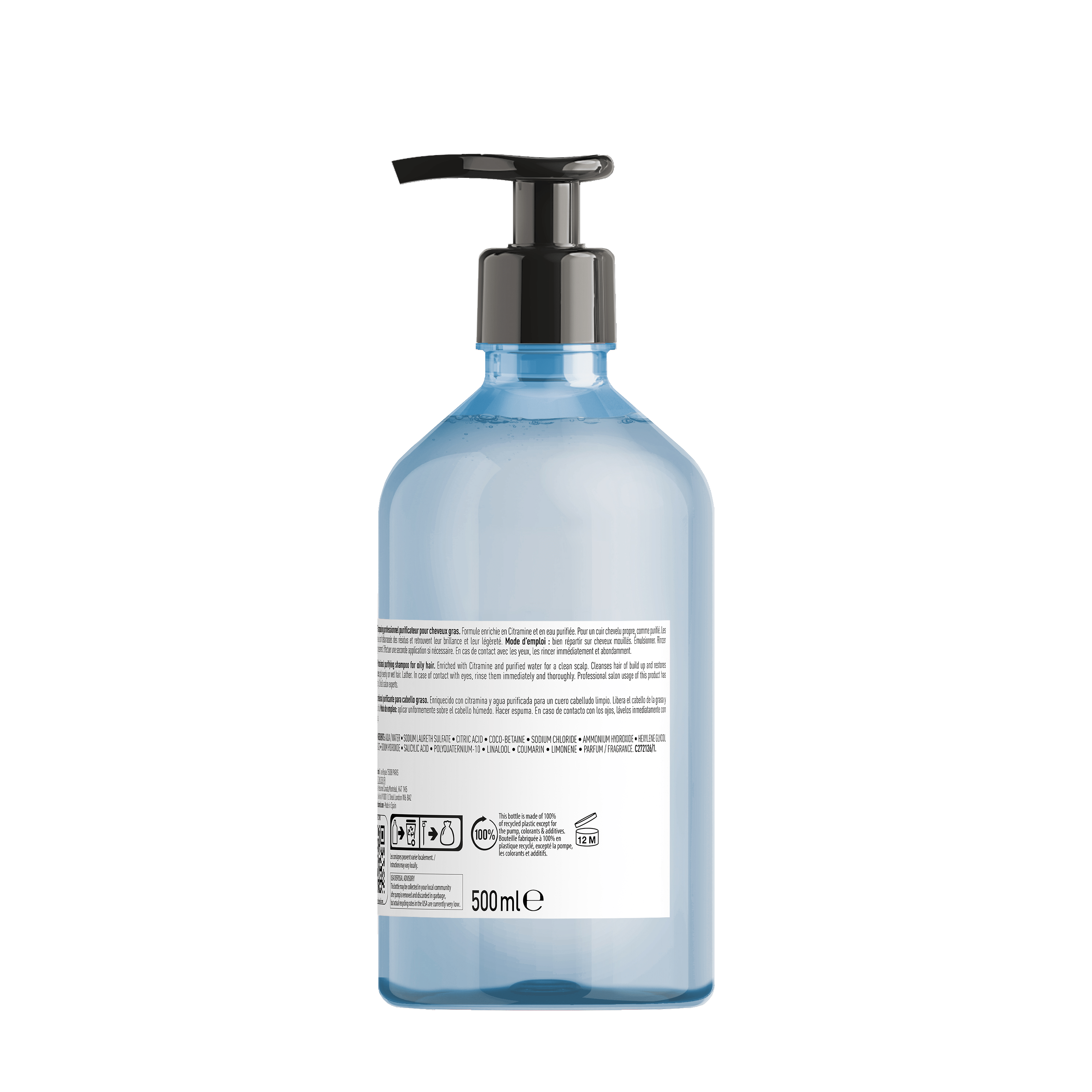 L'Oréal Professionnel Shampoo Champú Pure Resource 500ml