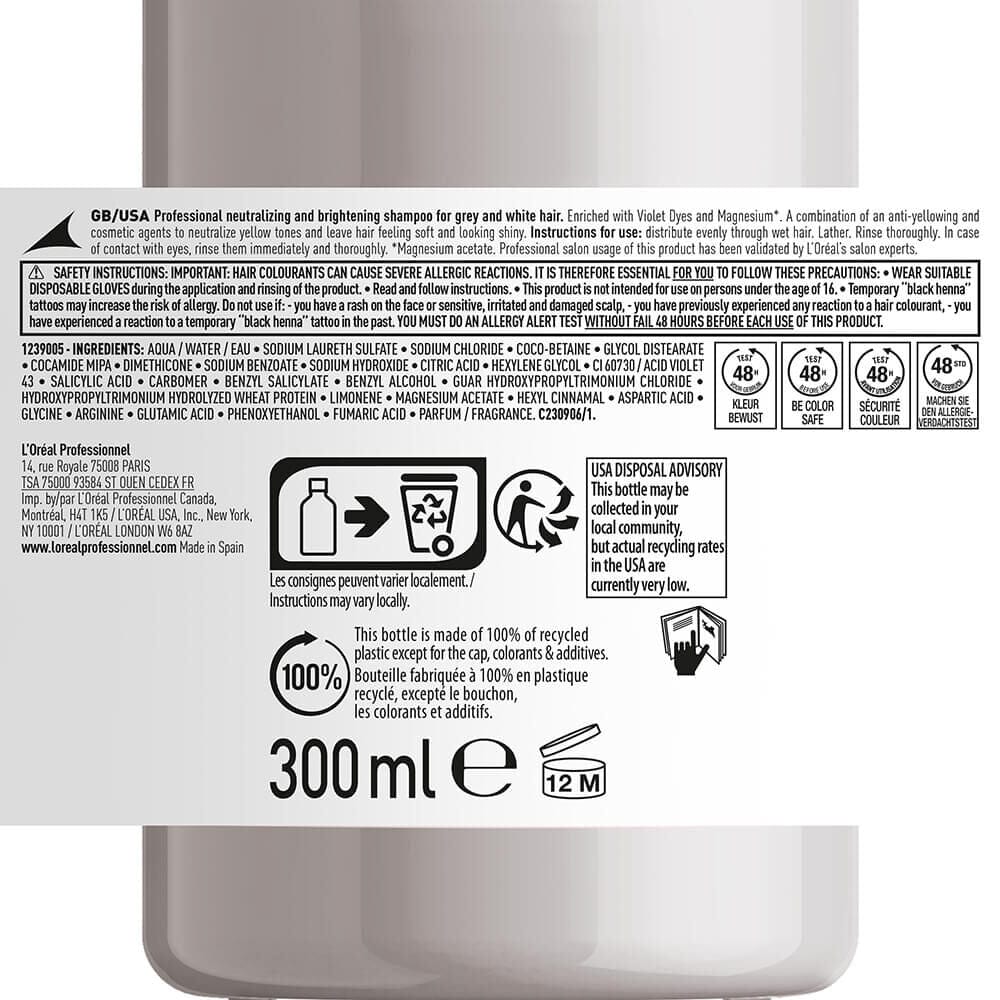 L'Oréal Professionnel Shampoo Champú Silver 500ml Roberta Beauty Club