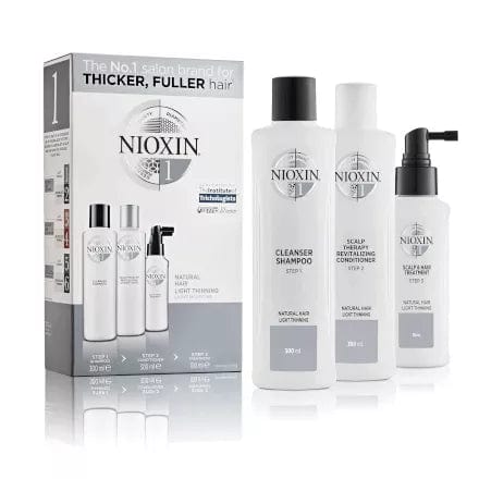 Nioxin Tratamiento SYSTEM 1 Kit Champú 300ml + Acondicionador 300ml+Tratamiento 100ml Roberta Beauty Club