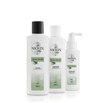 Nioxin Tratamiento SYSTEM Kit SCALP RELIEF Champú 200ml + Acondicionador 200ml + Tratamiento 100ml Roberta Beauty Club Tienda Online Productos de Peluqueria