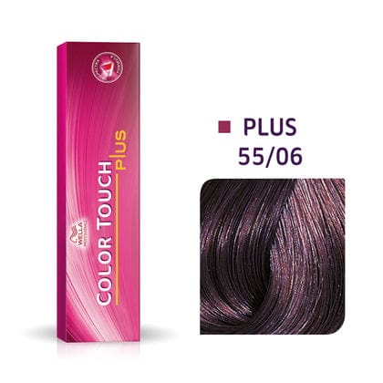 Wella Tinte Color Touch Plus 55/06 Castaño Claro Intenso Natural Violeta-60ML Roberta Beauty Club Tienda Online Productos de Peluqueria