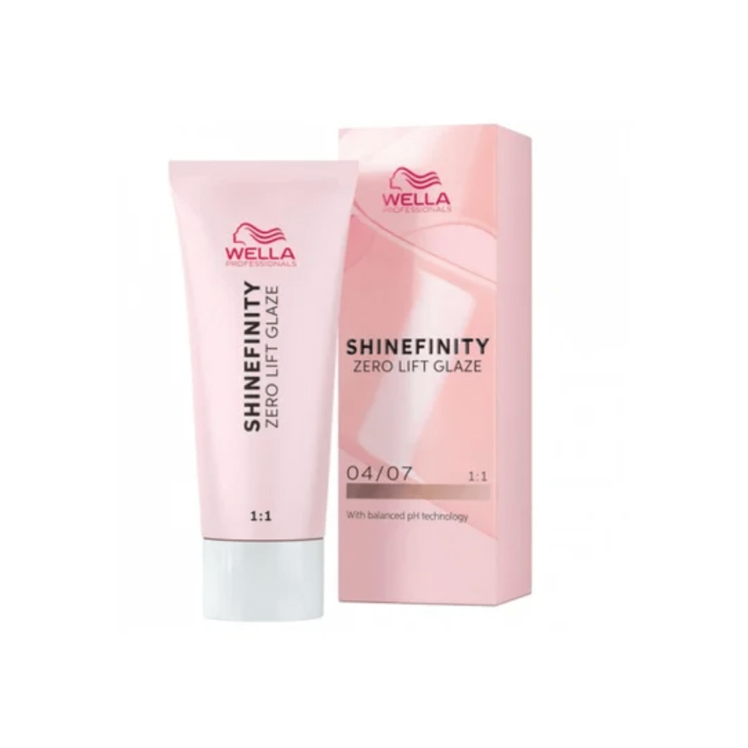 Wella Tinte Shinefinity Wella 04/07 Castaño Medio Natural Marrón -60ML Roberta Beauty Club Tienda Online Productos de Peluqueria