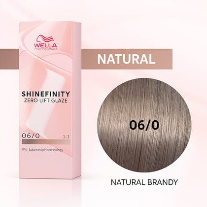 Wella Tinte Shinefinity Wella 06/0 Rubio Oscuro Natural Brandy -60ML Roberta Beauty Club Tienda Online Productos de Peluqueria