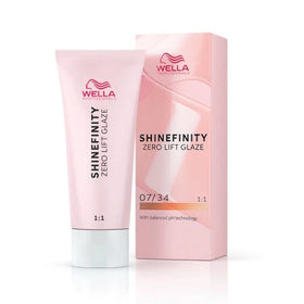 Shinefinity Wella 07/34 Loiro Médio Dourado Cobre -60ML