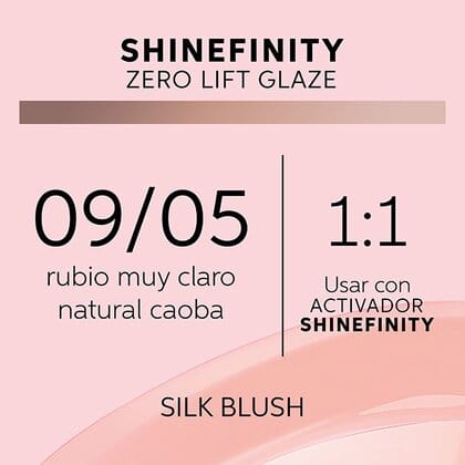 Wella Tinte Shinefinity Wella 09/05 Rubio Muy Claro Natural Caoba -60ML Roberta Beauty Club Tienda Online Productos de Peluqueria