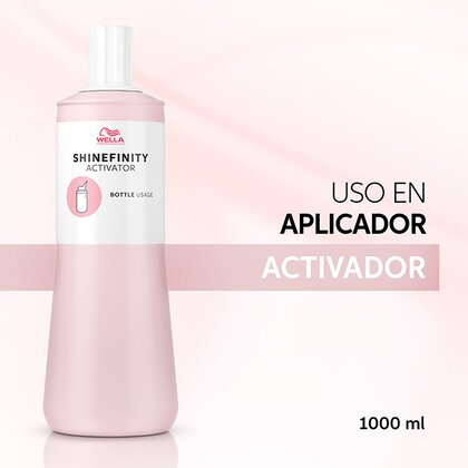 Wella Tinte Shinefinity Wella Activador 2% Aplicador -1000ML Roberta Beauty Club Tienda Online Productos de Peluqueria