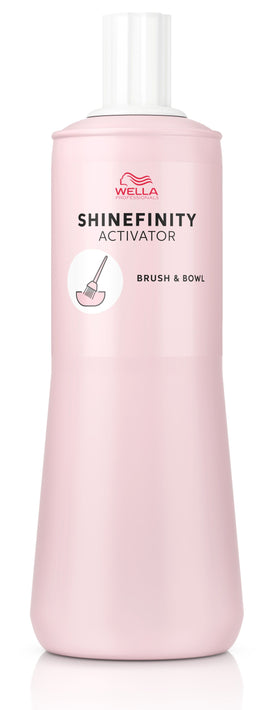 Ativador Shinefinity Wella 2% Tigela e Paleta-1000ML